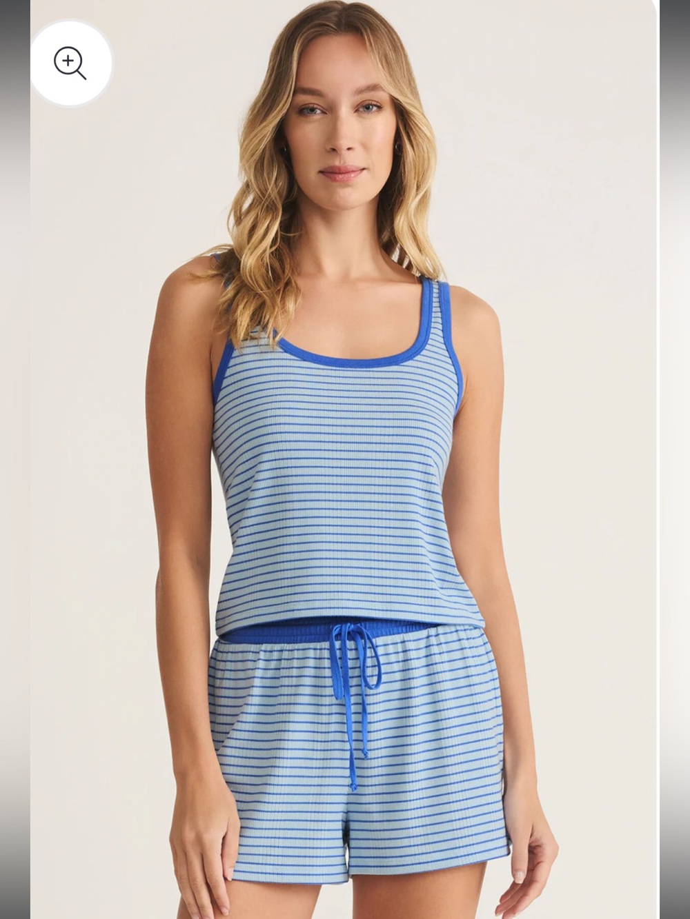 Z Supply High Tide Set - Blue Stripe, M